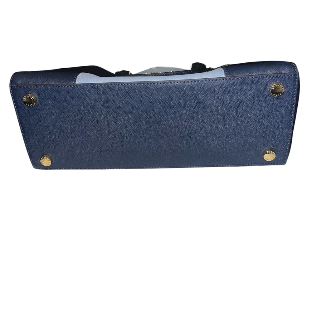 Michael Kors  Sutton Blue Satchel with Signature Charm - Picture 3 of 7